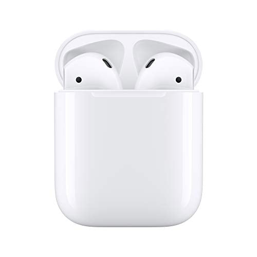 Apple AirPods (2nd Generation) Wireless Ear Buds, Bluetooth Headphones with Lightning Charging Case Included, Over 24 Hours of Battery Life, Effortless Setup for iPhone