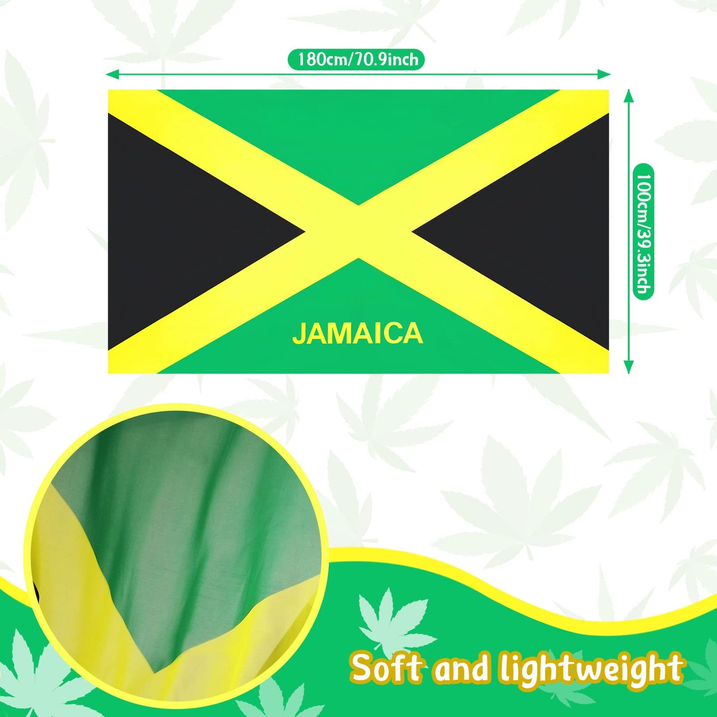 Yahenda 4 Pcs Jamaica Swimsuits for Women Set Include Water Shoes, Mask Sunglasses(Women 6.5-7.5,Jamaican Flag Color)