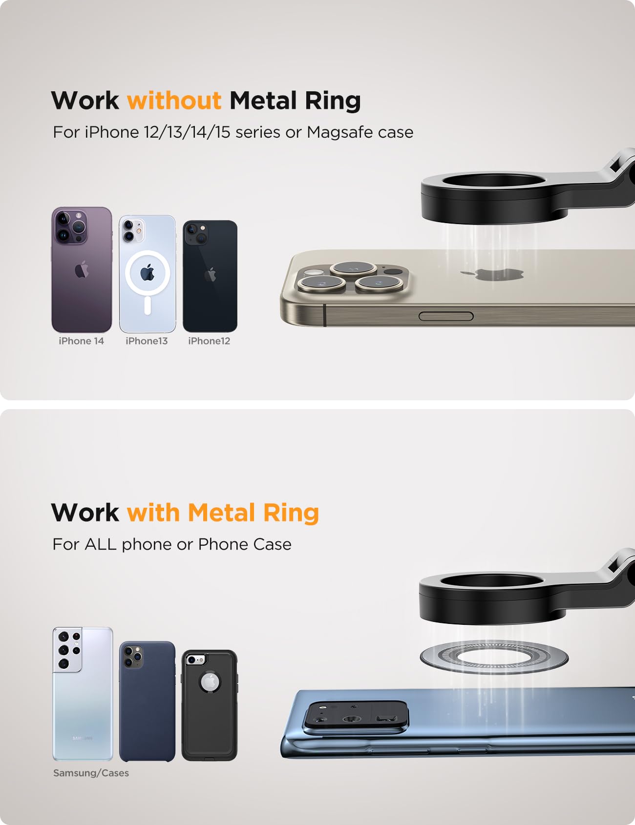 JOYROOM for Magsafe Airplane Phone Holder Travel Essentials,ใ๐๐๐น๐น ๐๐ป๐ด๐น๐ฒ ๐ฅ๐ผ๐๐ฎ๐๐ถ๐ผ๐ปใ Hands-Free Plane Phone Holder, Airplane Travel Accessories for iPhone 15 Pro Max & Magsafe Case