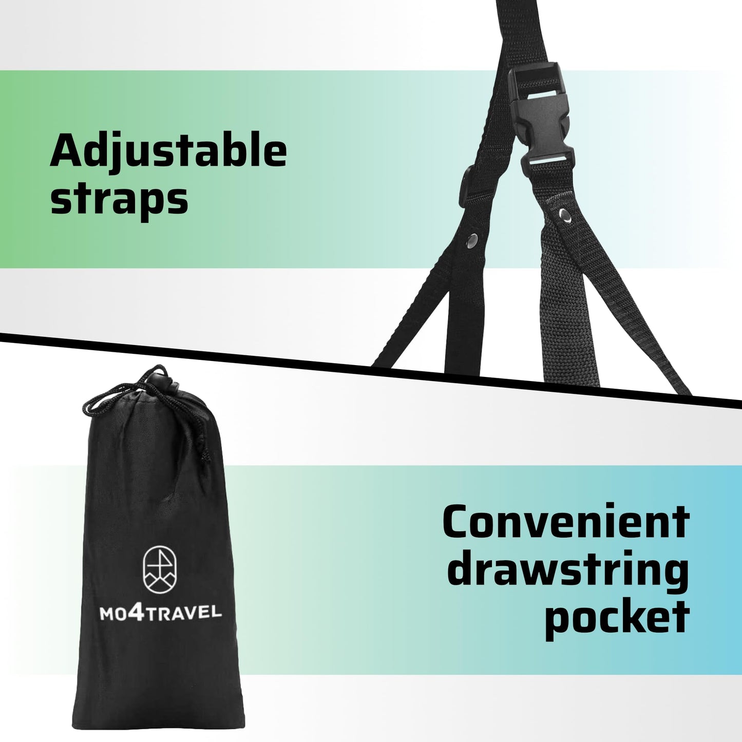 mo4travel Airplane Footrest- Portable Foot Hammock Airplane Travel Essentials for Flying Provides Relaxation and Comfortable for Long Flight