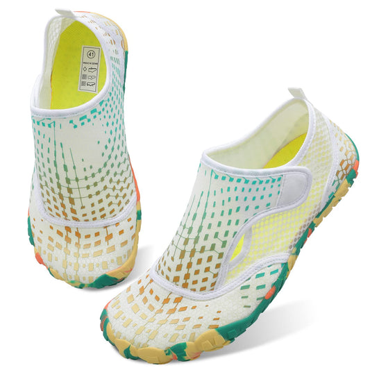 Womens Water Shoes Thicken Soles Cozy Breathable Barefoot Athletic Aqua Shoes for Beach Swim Pool Diving Hiking Water Sports 8 Women