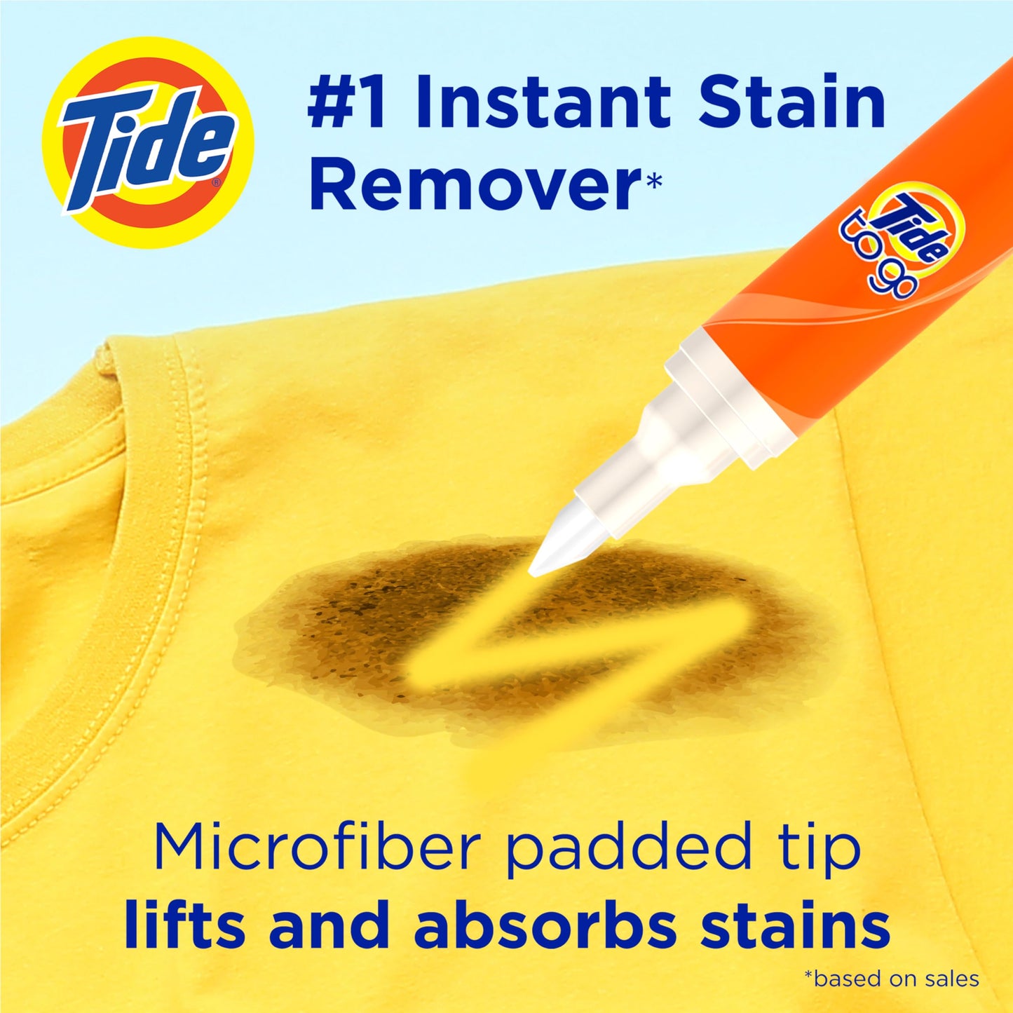 Tide Stain Remover for Clothes, Tide To Go Pen, Instant Stain Remover for Clothes, Travel & Pocket Size, 5 Count (Pack of 1)