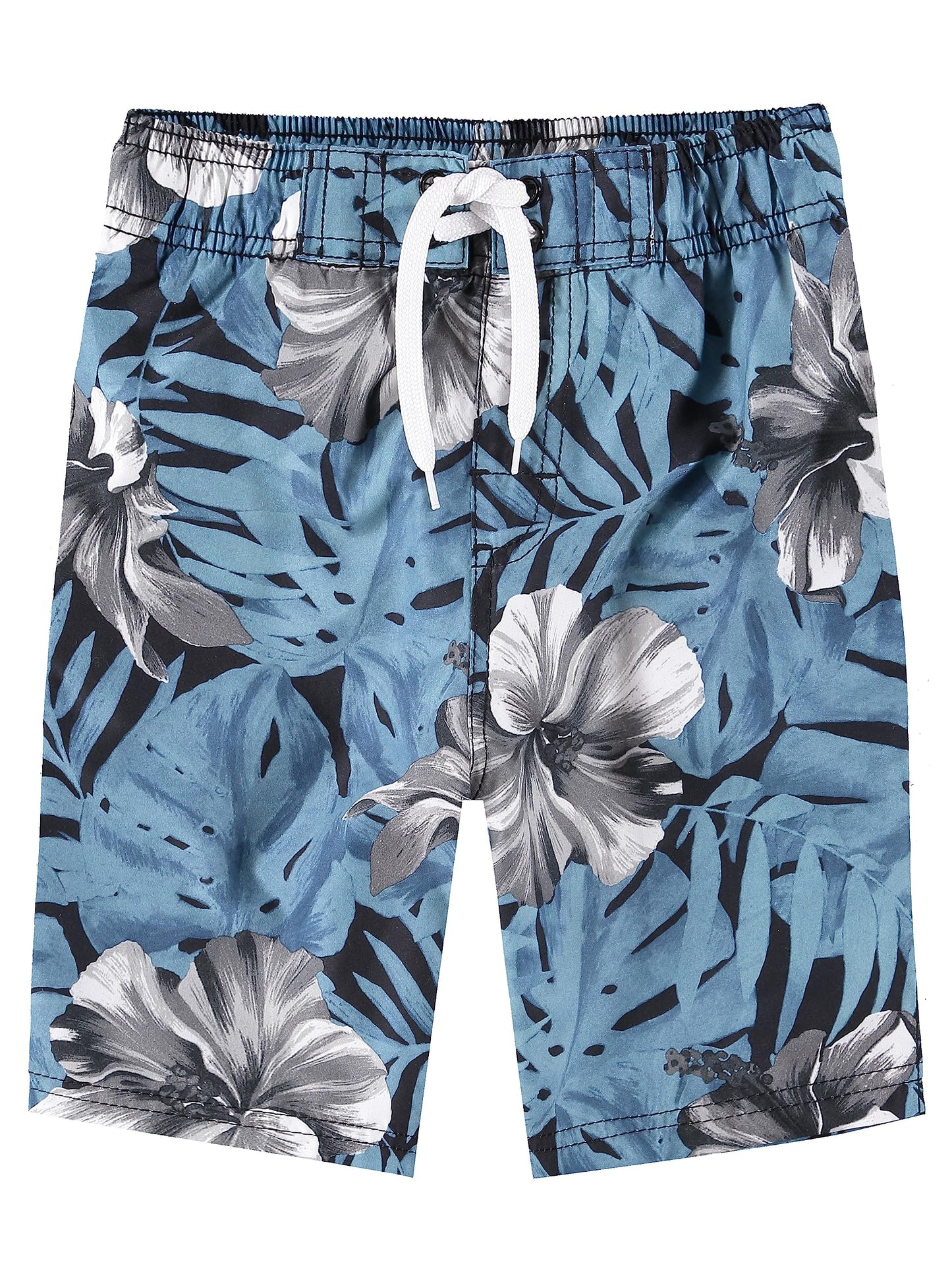 Kanu Surf Boys' Specter Quick Dry UPF 50+ Beach Swim Trunk, Poolside Black/Denim, 3T