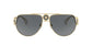 Versace VE 2225 100287 Gold Metal Aviator Sunglasses Grey Lens