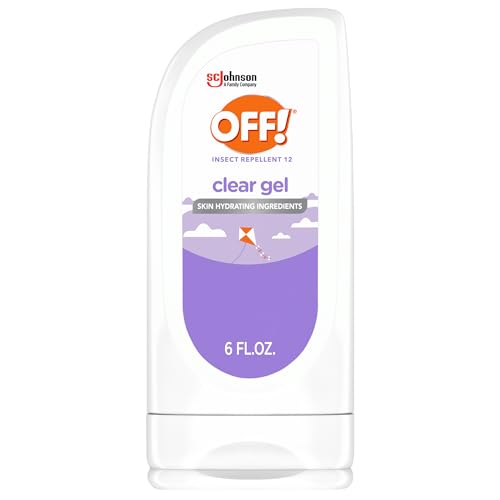 OFF! Clean Feel Insect Repellent Clear Gel with 20% Picaridin, Bug Repellent with Long Lasting Protection from Mosquitoes, Hydrating, 6 oz