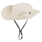 Sun Hat for Women Summer UV Protection Beach Hat Wide Brim Mesh Bucket Fishing Hat with Ponytail Hole Foldable Packable Hat Beige