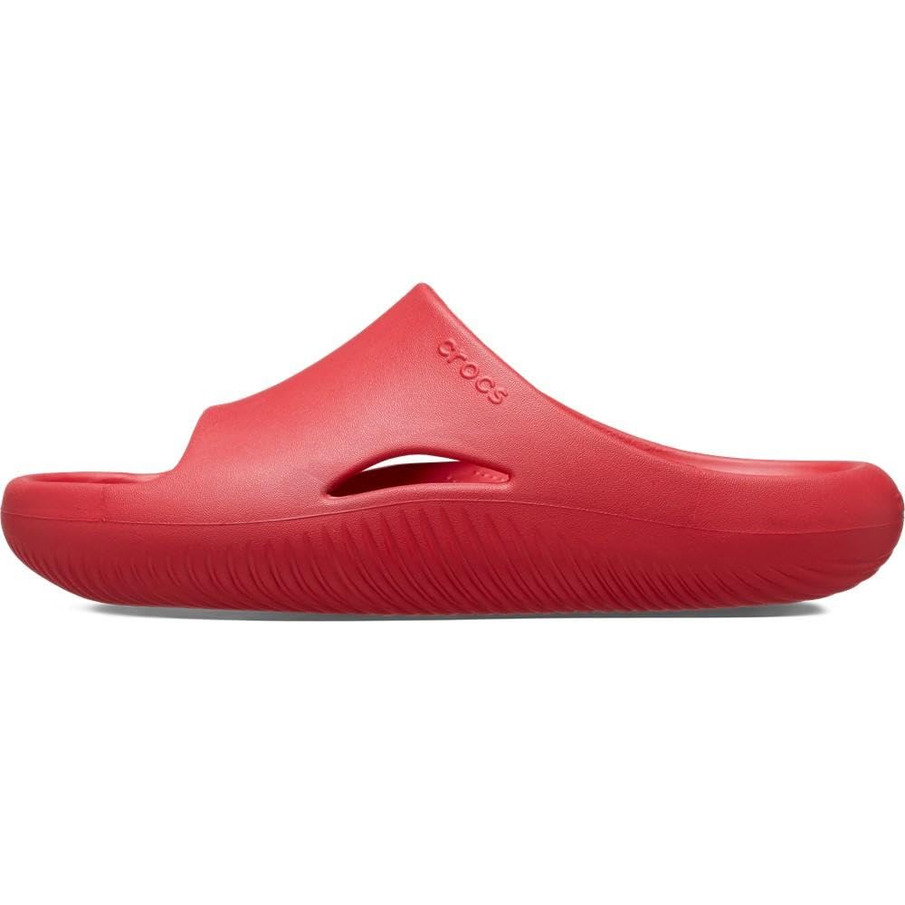 Crocs Unisex Mellow Slides Sandal, Varsity Red, 10 US Men