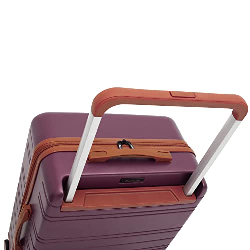 Travelers Club 2PC Navigate Luggage Set, Burgundy, 20" Carry-On