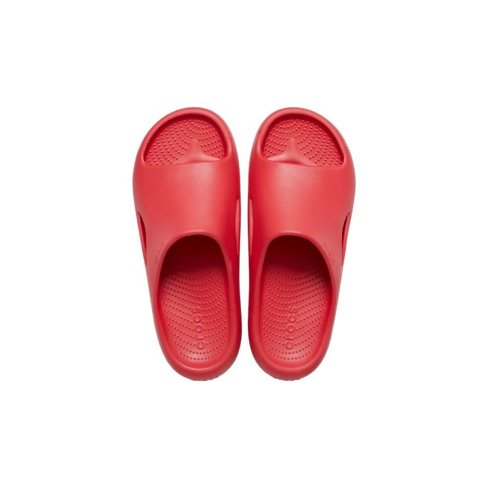 Crocs Unisex Mellow Slides Sandal, Varsity Red, 10 US Men