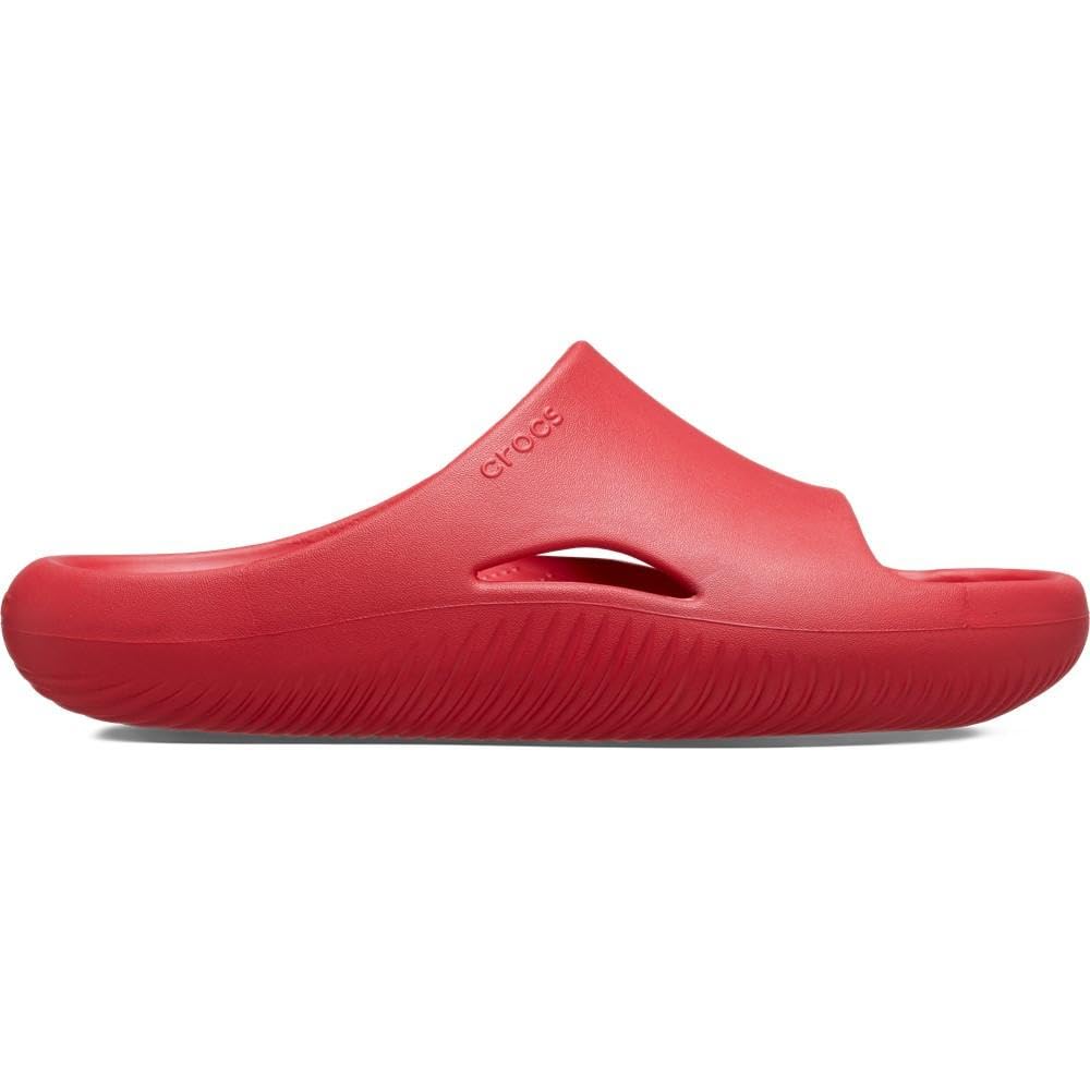 Crocs Unisex Mellow Slides Sandal, Varsity Red, 10 US Men