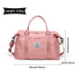 Womens travel bags, weekender carry on for women, sports Gym Bag, workout duffel bag, overnight shoulder Bag fit 15.6 inch Laptop Pink Large