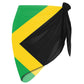 Heucapc Women's Jamaican Flag Beach Sarongs Sheer Cover Ups Sarong Bikini Wrap Sheer Short Skirt Chiffon Scarf for Pool Vacation
