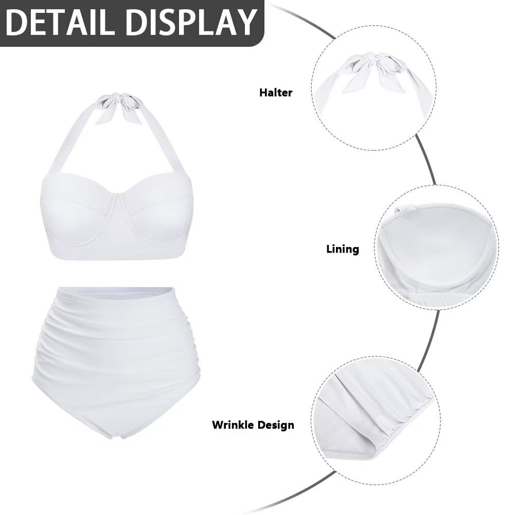 Yewattles Sexy Bikini Sets Self-Tie Halter Straps Top and Ruched Green Jamaica Flag Set of 2 Lingerie Swimsuit for Women Breathable Quick Dry Bathing Suit