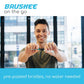 Brushee - The Evolution of Oral Care | 3-in-1 Tool (Pre-Pasted Mini-Brush + Floss + Pick) | Individually Wrapped | Disposable | Prepasted Travel Toothbrushes | Small Adult Toothbrush - (24-Pack)