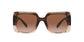 Versace VE 4405 533213 Brown Plastic Rectangle Sunglasses Brown Gradient Lens