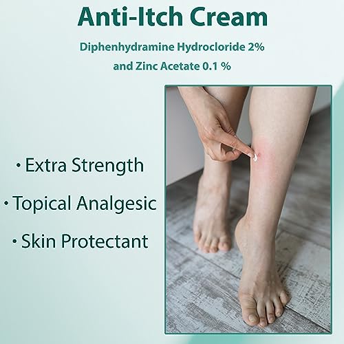 TARO Diphenhydramine Anti Itch Cream for Insect Bites, Skin Irritation and Rashes