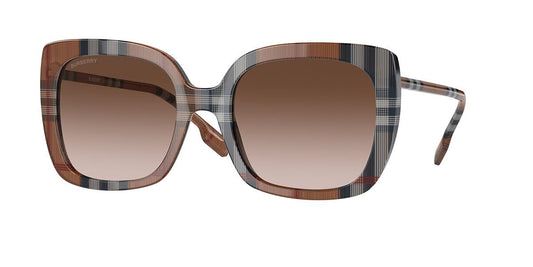 BURBERRY Sunglasses BE 4323 400513 Caroll Check Brown Gradient Br