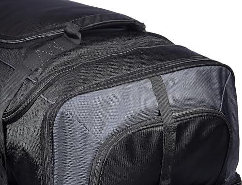 Amazon Basics Ripstop Wheeled Duffel, 35", Black