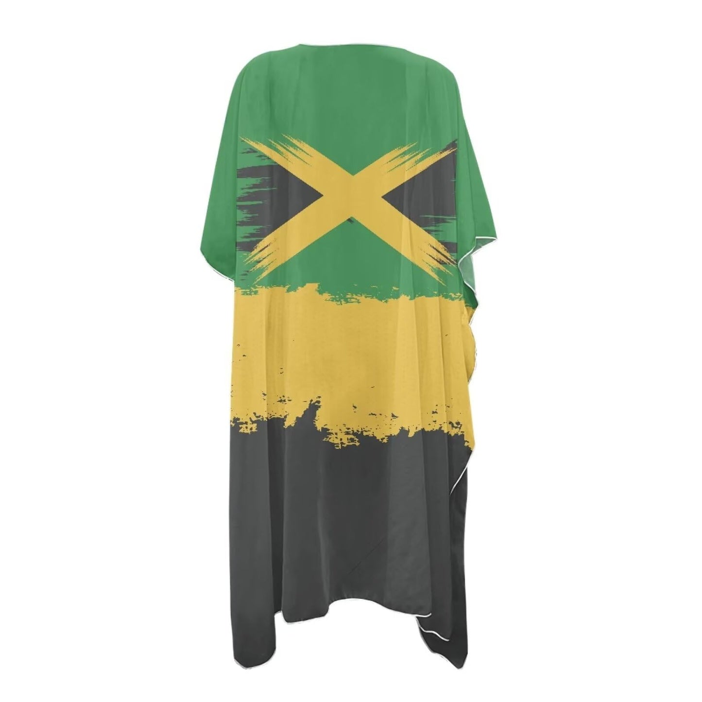 Spowatriy Jamaica Flag Women's Swimwear Cover Ups Kimono Bikini Bathing Suit Cover Ups Summer Cardigan