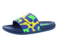 Nike Offcourt Slide Mens Shoes Size 8, Color: Dynamic Yellow/Coastal Blue-Blue