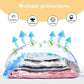 UPGOGO Vacuum Travel Bags for Luggage,Travel Vacuum Bags with Hand Pump,Vacuum Seal Bags for Clothing,Space Saver Vacuum Storage Bags,Travel Essentials,Clothes,Blankets,Pillows (Combo 6 Pack)