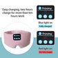 Soft Sleep Eye Mask Bluetooth Headband Wireless Headphones, SYPVRY Adjustable Sleep Mask for Sleeping Meditation Insomnia Night Mask Music Eye Cover for Side Sleepers Airplane Travel, Pink