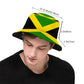Fashion Jamaica Flag Jamaican National Flags Bucket Hat Unisex Packable Summer Fisherman Cap Travel Beach Sun Hat