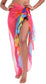 MissShorthair Womens Chiffon Beach Pareos Sarong Sheer Swimsuit Cover Ups Swimwear Bikini Wrap