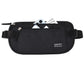 DAITET Money Belt - Passport Holder Secure Hidden Travel Wallet with RFID Blocking, Undercover Fanny Pack (Black)