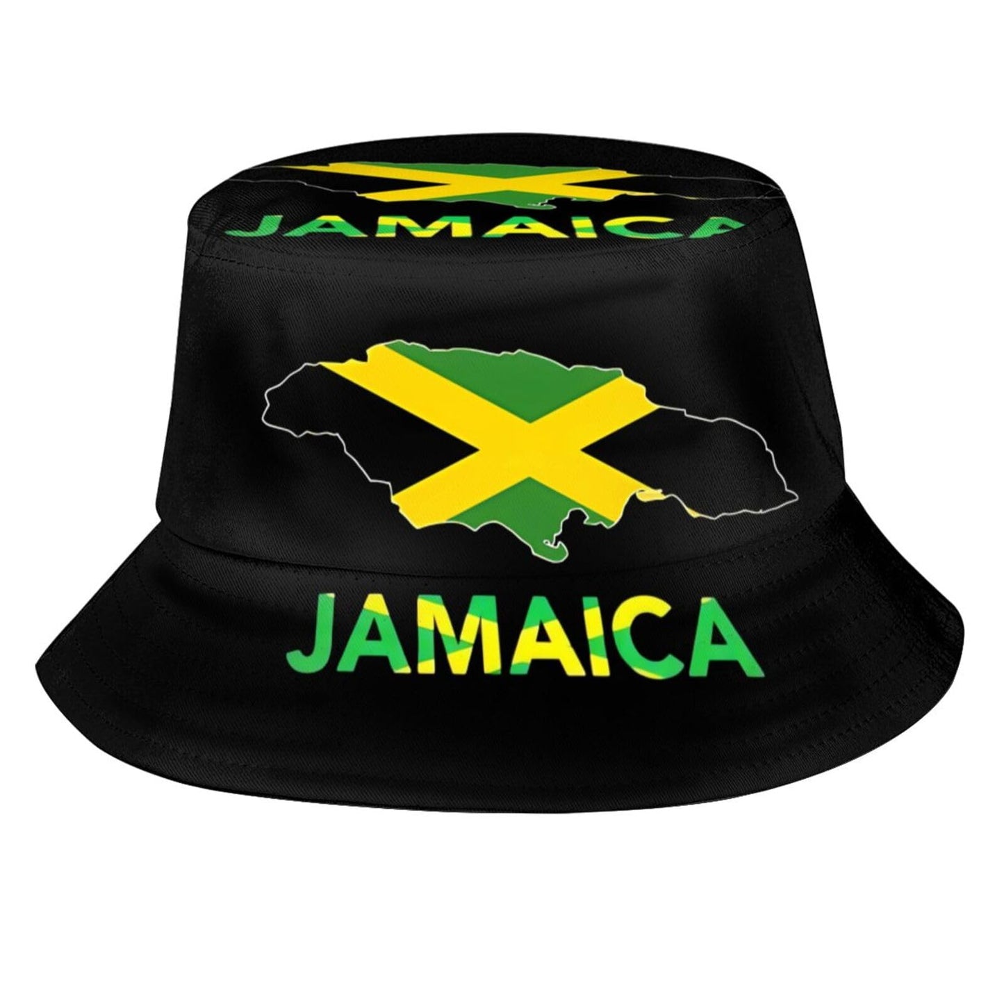 Jamaica Bucket Hat for Men Women, Unisex Jamaica Flag Hat Outdoor Beach Sun Hat Summer Fisherman Cap