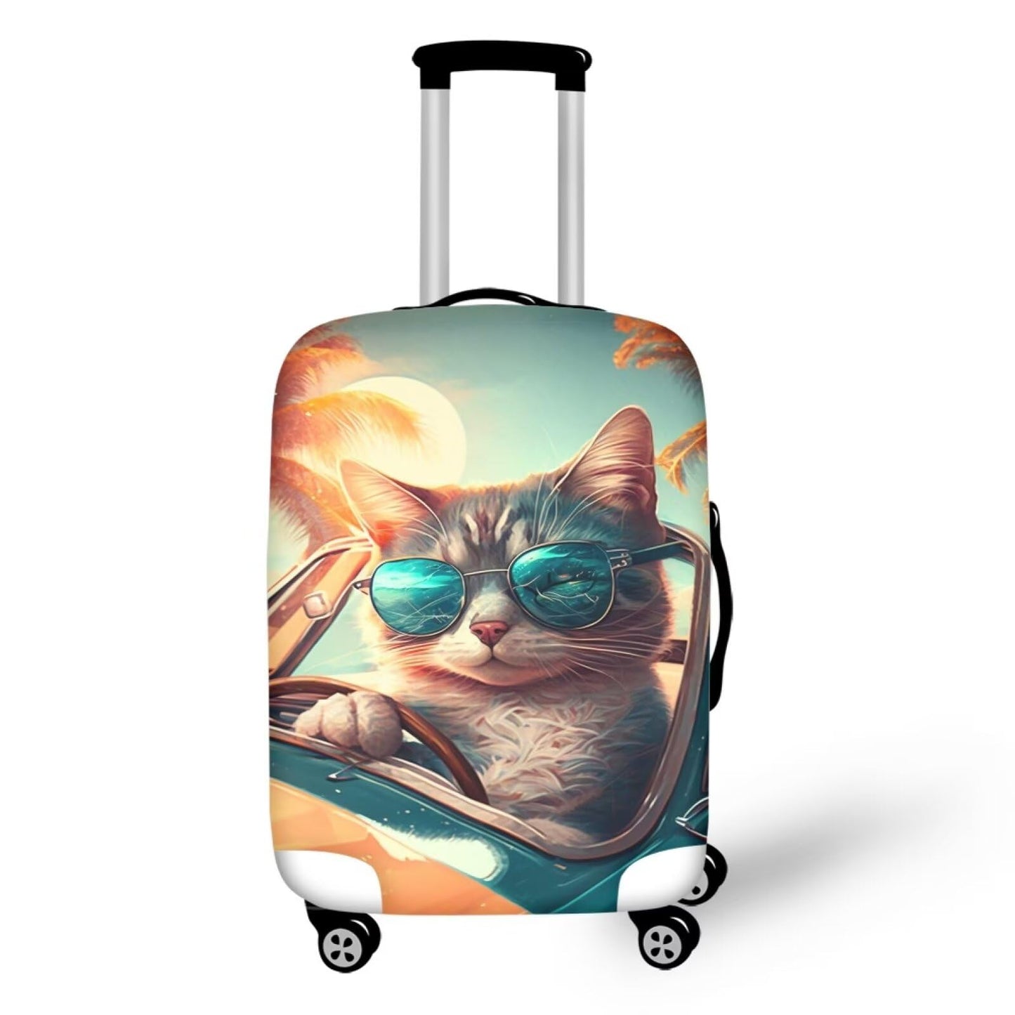 ZUXONGSY Cat Luggage Protector Suitcase Cover Suitcase Covers For Luggage 28 Inch Travel Bag Cover For Luggage Cover Protector