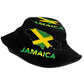 Jamaica Bucket Hat for Men Women, Unisex Jamaica Flag Hat Outdoor Beach Sun Hat Summer Fisherman Cap