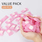 Classycoo Compressed Towel 100 PCS Mini Tablets Disposable Portable Face Towel Cotton Coin Tissue for Travel, Camping, Hiking, Sport, Beauty Salon, Home Hand Wipes and Other Outdoor Activities Pink