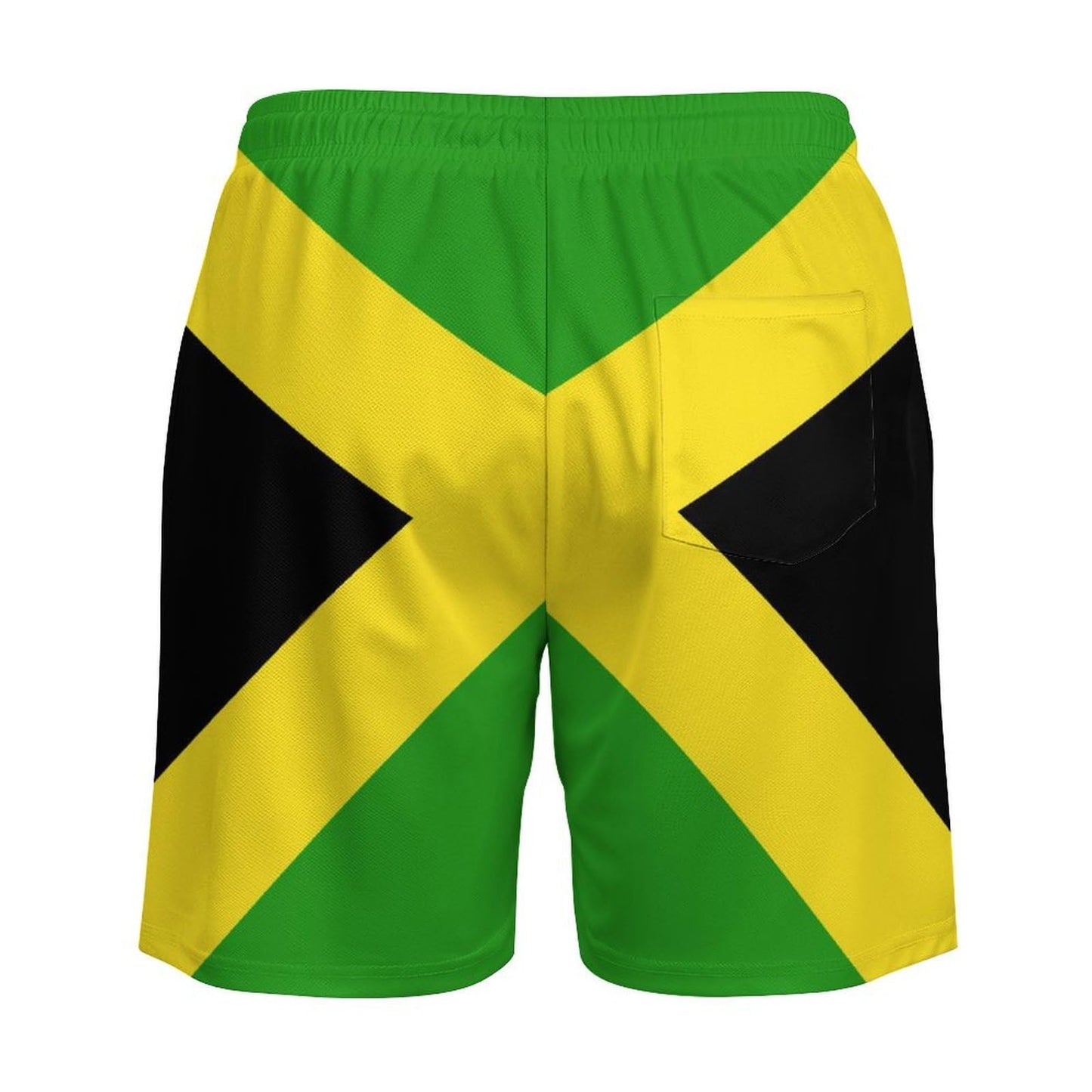 Heucapc Jamaican Men's Board Shorts Quick Dry Swimming Trunks Jamaican Flag Swim Trunks Summer Beach Shorts M