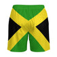 Heucapc Jamaican Men's Board Shorts Quick Dry Swimming Trunks Jamaican Flag Swim Trunks Summer Beach Shorts M