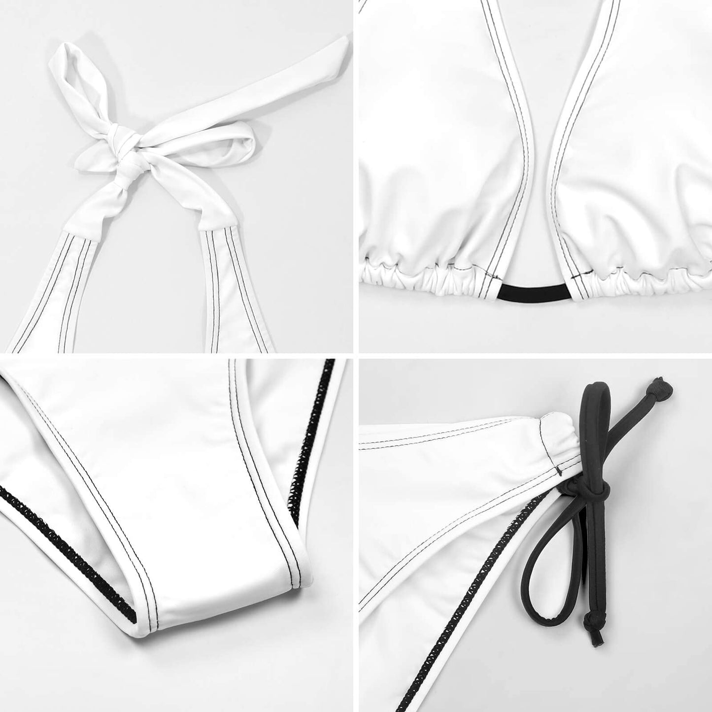 AuHomea Jamaican National Flag Women's Sexy Swimsuits 2 Piece Bikini Sets Halter String Triangle Bathing Suit Swimwear,M