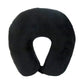 Wolf Essentials Adult Cozy Soft Microfiber Neck Pillow, Compact, Perfect for Plane or Car Travel, Black