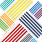 Exclusivo Mezcla 4 Pack 100% Cotton Large Beach Towels (30"x60"), Soft Cabana Stripe Thick Beach Towel for Adults, Super Absorbent Swim Travel Bath Pool Towel (Red/Turquoise/Yellow/Navy)