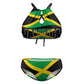 Tailbox Jamaican Lion Flag Two Piece Jamaica Swimsuits Plus Size for Women Swimwear Slimming Bathing Suits Beachwear XL