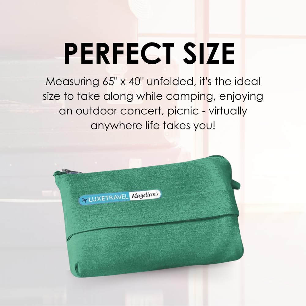 SAGEFINDS Airplane Travel Blanket | Converts into a Pillow | Air Travel Gift | Perfect for Long Flights | Travel Essential | Attaches to Luggage