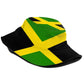 Fashion Jamaica Flag Jamaican National Flags Bucket Hat Unisex Packable Summer Fisherman Cap Travel Beach Sun Hat