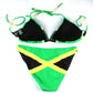 VOARYISA Women's Fashion Caribbean Jamaica Flag Bikini Swimsuit Swimwear (Large/12-14) Green
