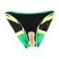 VOARYISA Women's Fashion Caribbean Jamaica Flag Bikini Swimsuit Swimwear (Large/12-14) Green