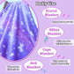 Glow in The Dark Unicorn Throw Blanket with Storage Bag, Soft Throw Blanket for Girls Boys, Camping Blanket, Gifts for Children Ages 1-10, Kids Blanket, Day Care Home Office Travel Use, Purple