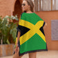 Jdadrh Jamaican Flag Women's Beach Cover up Swimsuit Soft Fabric with Bohemian Style Print for Beach Swimwear, Summer Casual Loose Sun Dress