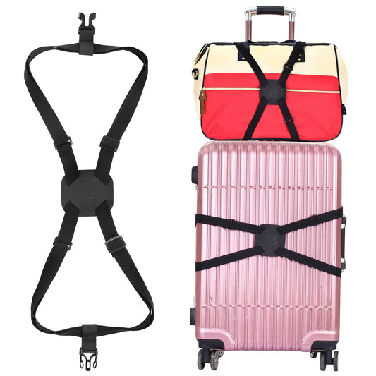 Luggage Straps Bag Bungees for Add a Bag Easy to Travel Suitcase Elastic Strap Belt