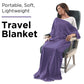 SAGEFINDS Airplane Travel Blanket | Converts into a Pillow | Air Travel Gift | Perfect for Long Flights | Travel Essential | Attaches to Luggage