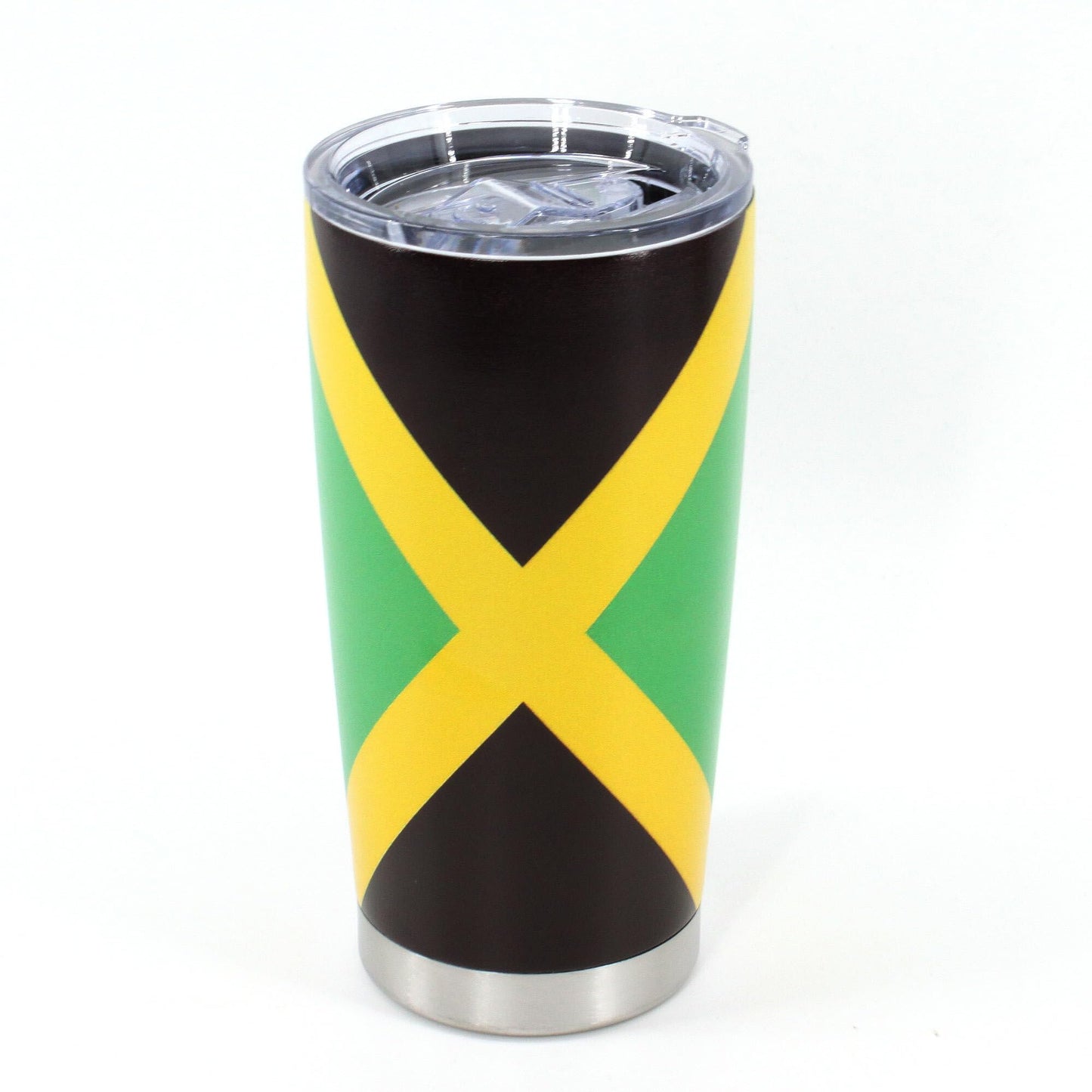 RGYLION 20oz Tumbler with Lid, Stainless Steel Vacuum Insulated Double Wall Travel Tumbler, Durable Insulated Coffee Mug,Jamaican Flag,Reggea,Rasta,Caribbean(Jamaican01