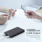 Portable Charger Power Bank 10000mAh【2 Pack】Ultra Slim Portable Phone Charger with USB C Input & 2 Output Backup Charging External Battery Pack Compatible with iPhone 15/14/13/12/11,Android Phone etc