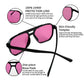 FEISEDY Retro Square Aviator Sunglasses Women Men 70s Vintage Trendy Plastic Frame Sun Glasses B2835